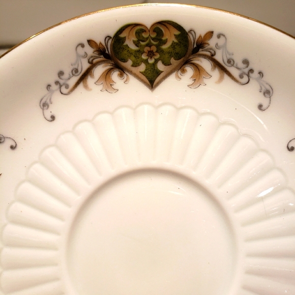 Bavarian made porcelain cup/saucer sets (2) of original Dutch castles. - Picture 4 of 8